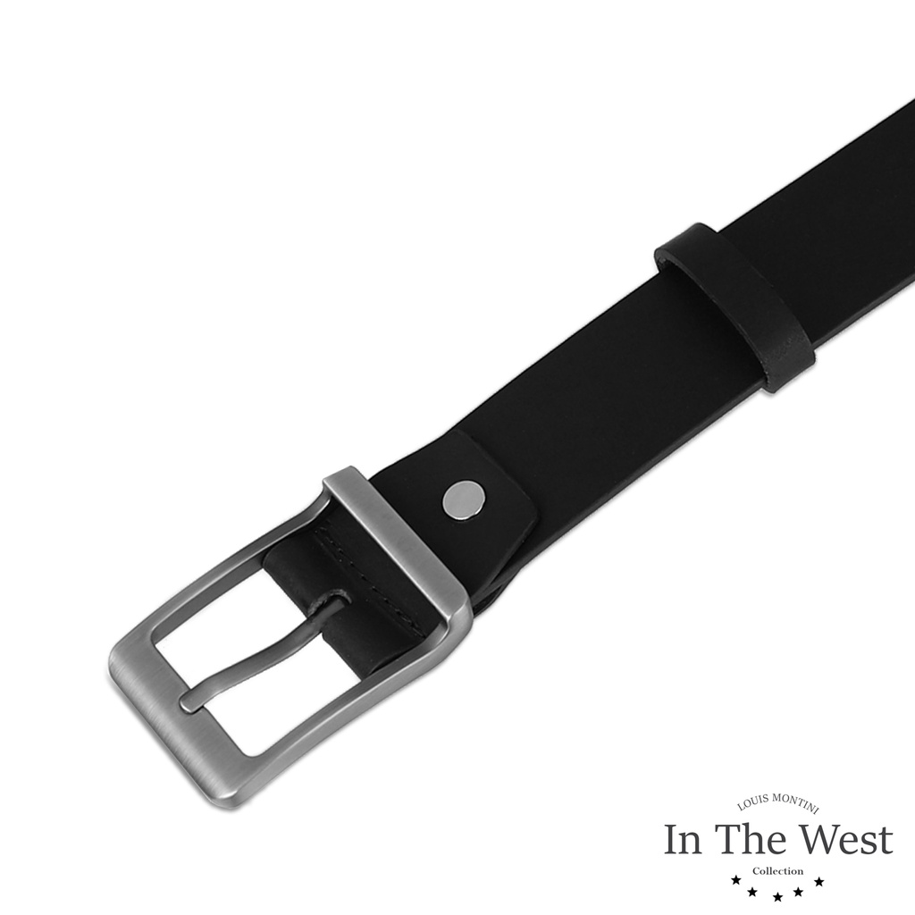 Louis Montini Classic FK Belt เข็มขัดหนังวัวแท้ หนังหนาหน้าเดียว FK Men Belt - MGN117