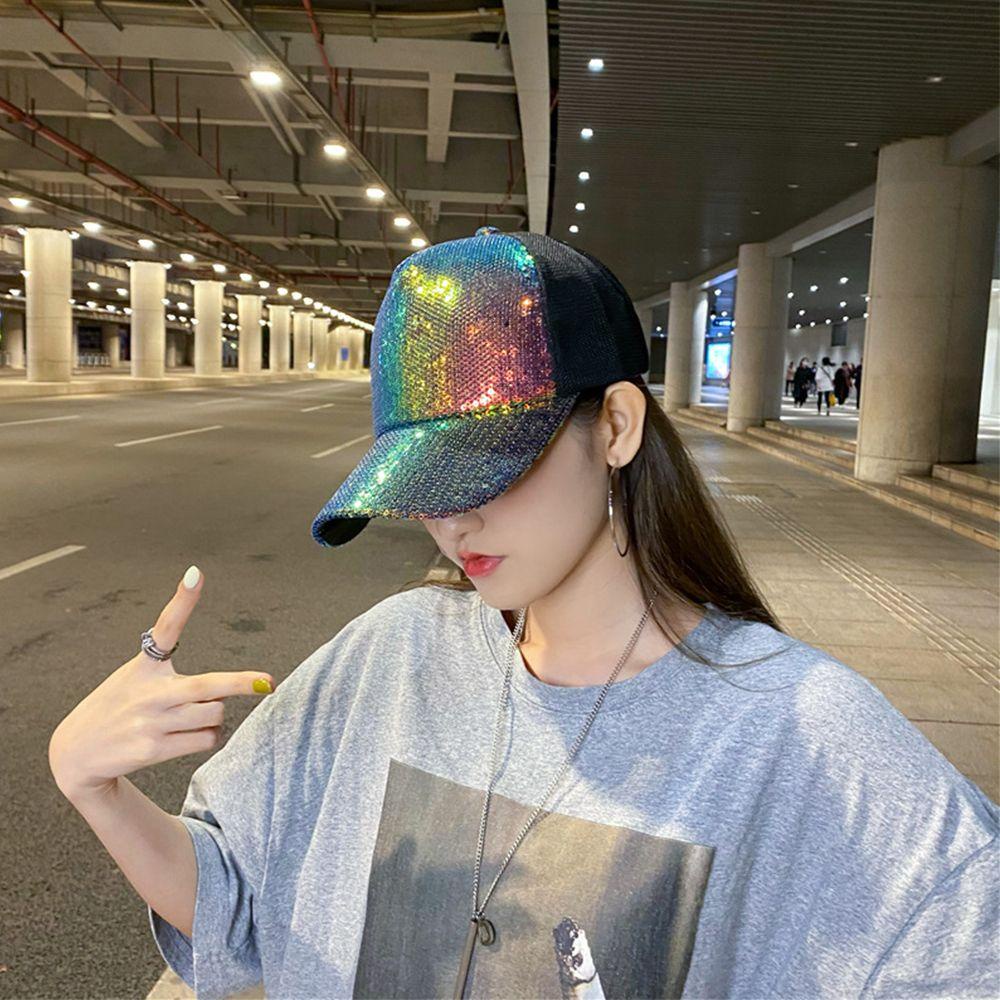 Lveror หมวกตาข่าย ปักเลื่อม กันแดด ระบายอากาศ ฤดูใบไม้ผลิ ฤดูร้อน
