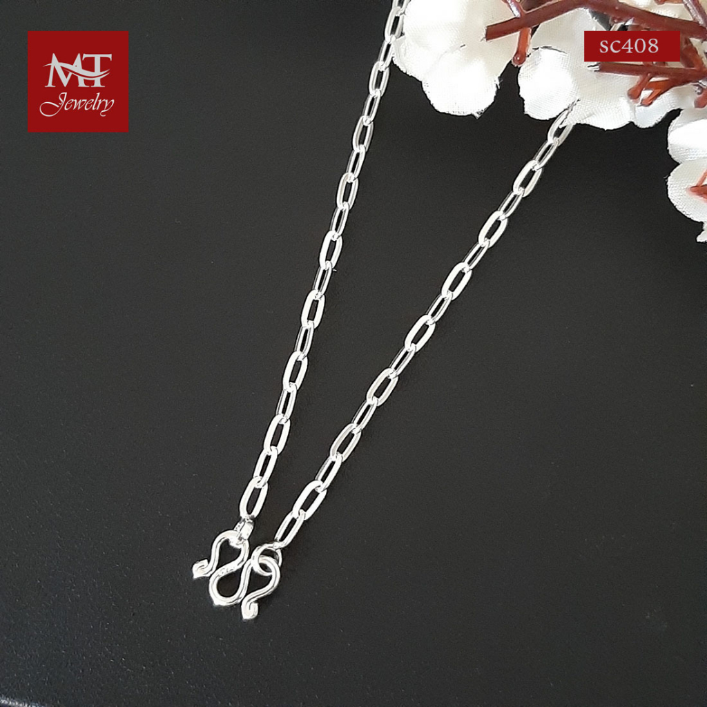 MT สร้อยคอเงินแท้ สำหรับเด็ก ยาว 14 นิ้ว เด็กเล็ก สร้อยเด็กเงินแท้ Silver Children Chain (sccmix1)  MT Jewelry มณีธารา