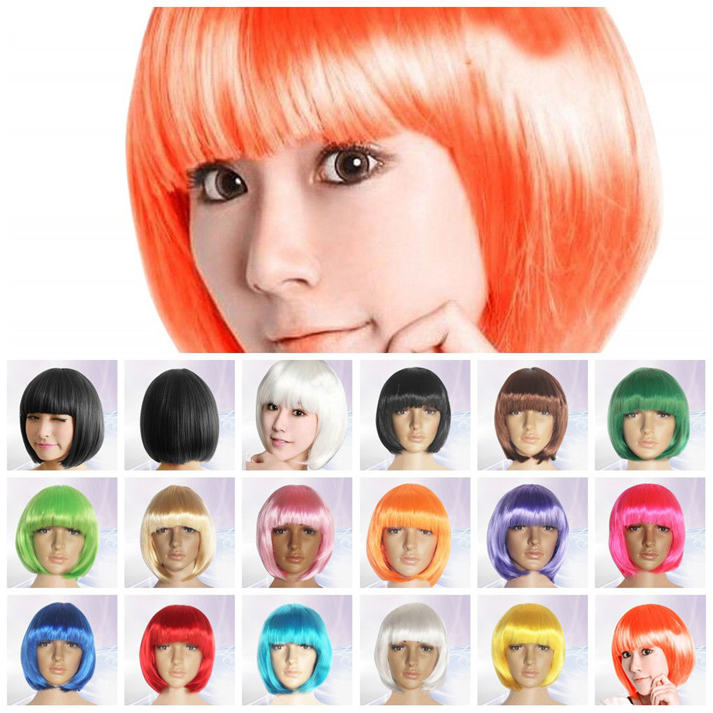 Mihan วิกผมสั้นสังเคราะห์หลากสี 14 สีสําหรับผู้หญิงและผู้ชาย
