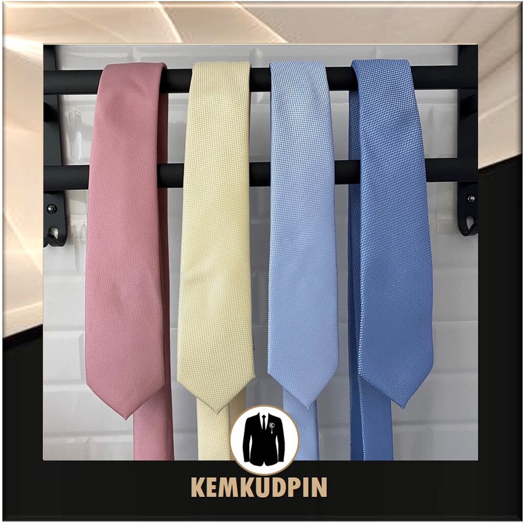 Necktie เนคไทด์ ลาย สีพาสเทล ขนาด 6 CM