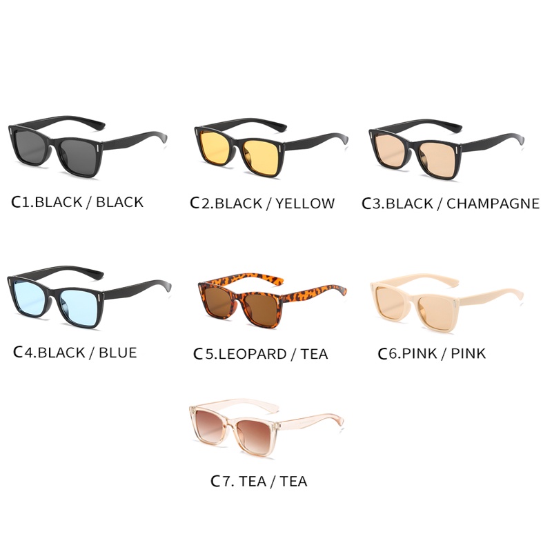 New Item 97110 แว่นตาแฟชั่น แว่นตากันแดด เลนส์สี สีมินิมอลสุดๆ [[ร้านในไทย??สินค้าพร้อมส่ง]]