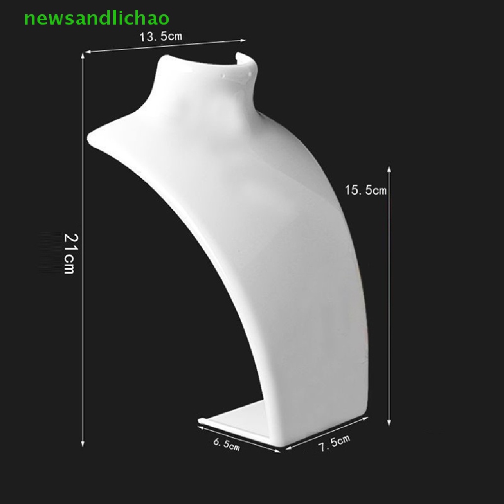 Newsandlichao หุ่นอะคริลิค 4 สี สําหรับโชว์เครื่องประดับ สร้อยคอ ต่างหู