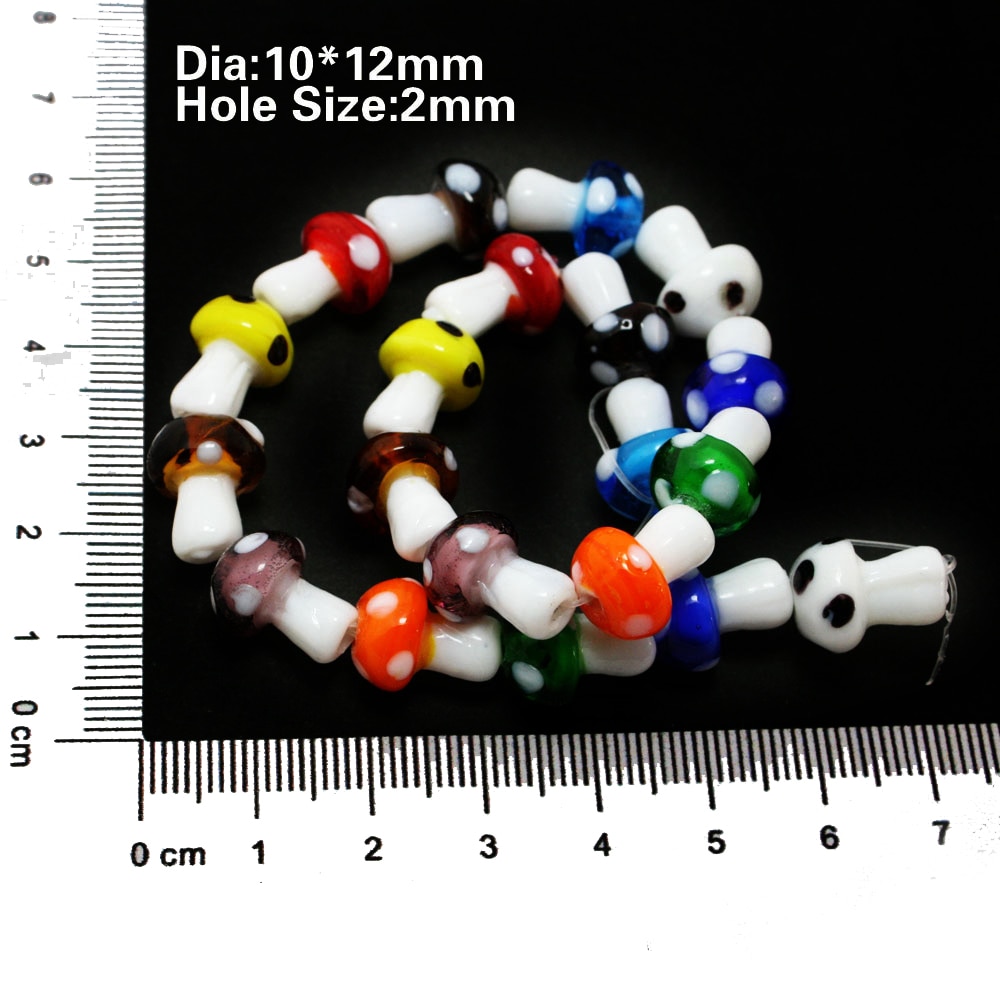 Nicebeads ลูกปัดสีแดงสีขาวสีเหลืองสีเขียวสีม่วง Diy 10X12 มม . 20 ชิ้น