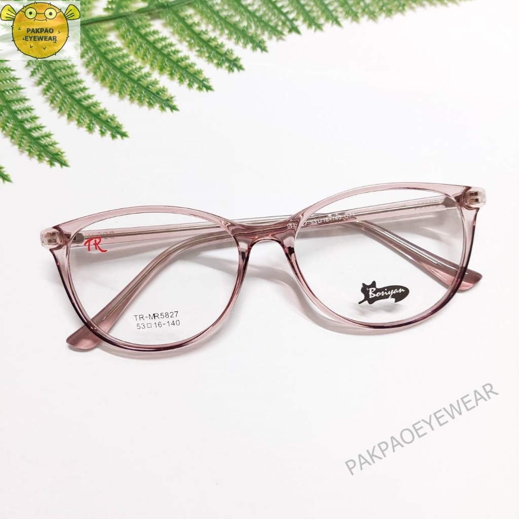 PAKPAOEYEWEAR รุ่น MR5827 BOSIYAN กรอบแว่นทรงแคทอาย แข็งแรง ทนทาน นำไปตัดเลนส์ได้จ้า