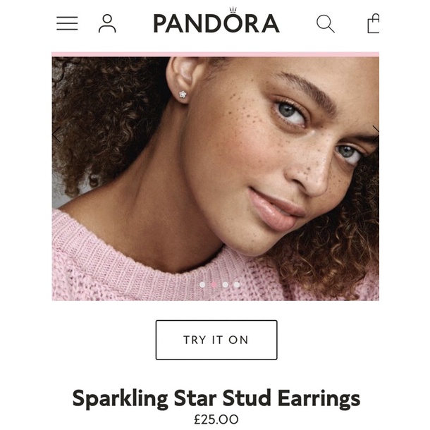 Pandora Sparkling Star Stud Earrings ต่างหูดาว ราคาต่อคู่ แท้100%