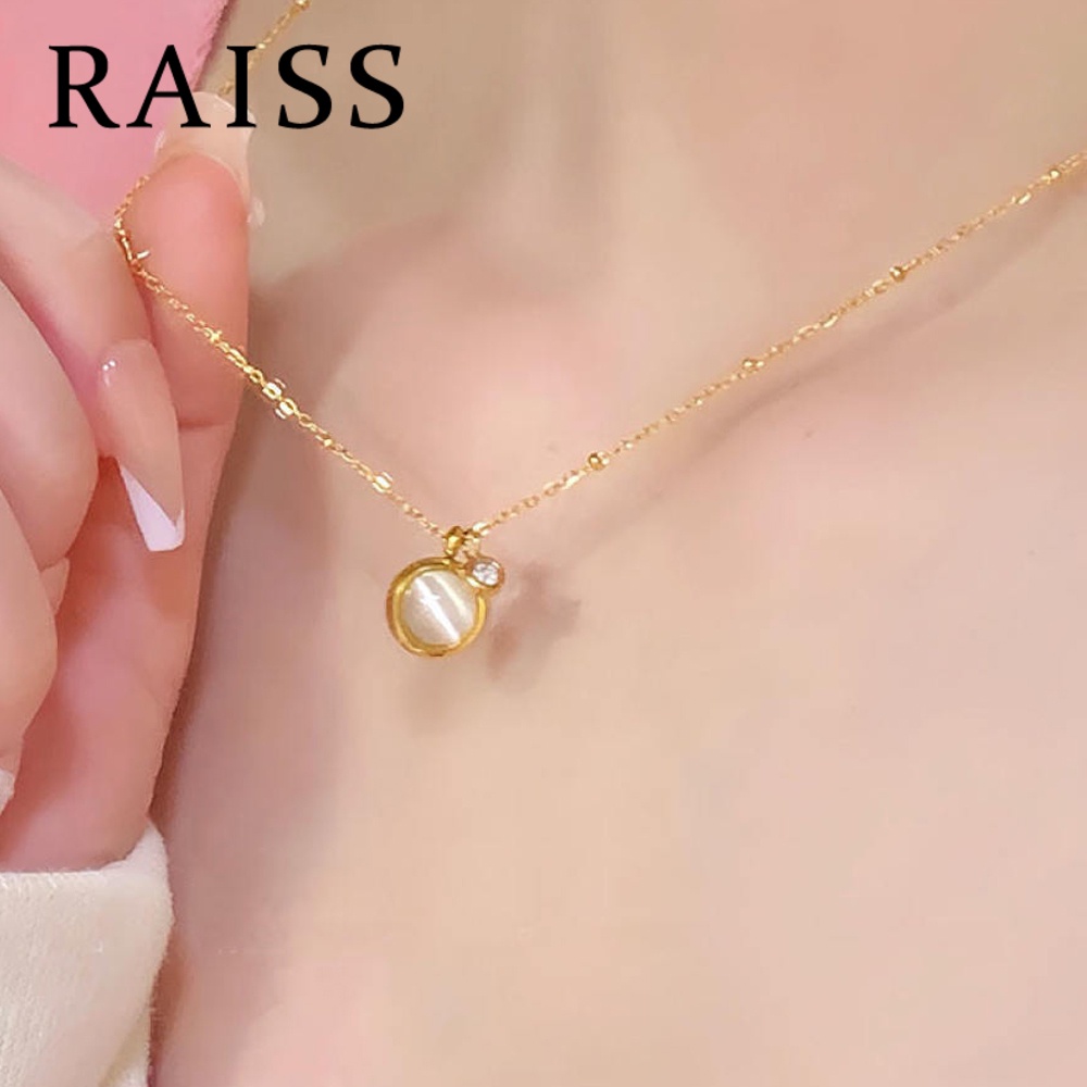 RAISS สร้อยตาแมวนำโชค สร้อยสแตนเลสแฟชั่นสวยๆสำหรับผู้หญิง