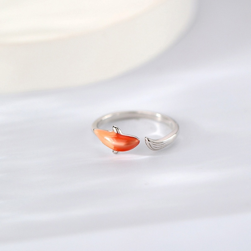 Redsun2 แหวนแฟชั่น รูปปลาคราฟ ปรับได้ สีสันสดใส