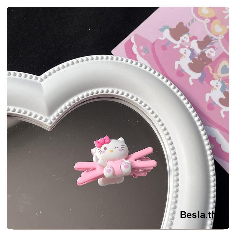 SANRIO กิ๊บติดผม กิ๊บติดผม ลายการ์ตูน Hello Kitty น่ารัก เรียบง่าย สําหรับเด็กผู้หญิง