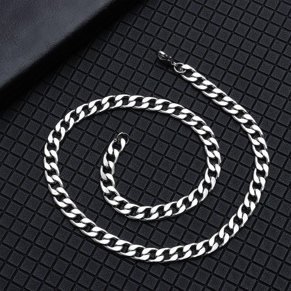 SOFTNESS 5/7/9/MM Cuban Chain Gold Silver Cool Punk Gothic Heavy Link