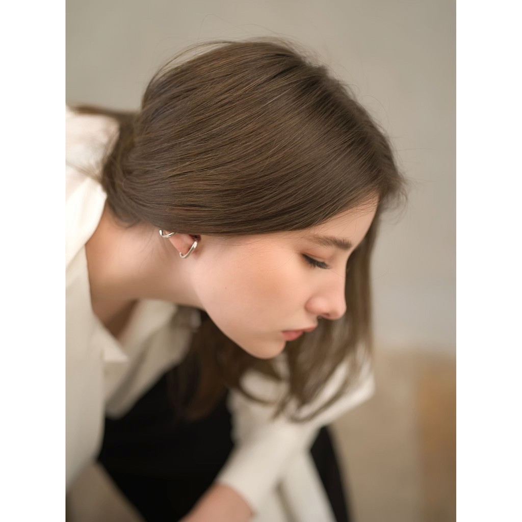 SWAN - Lara Earring ต่างหูเจาะเงินแท้ เรียบๆ เงินเกลี้ยง