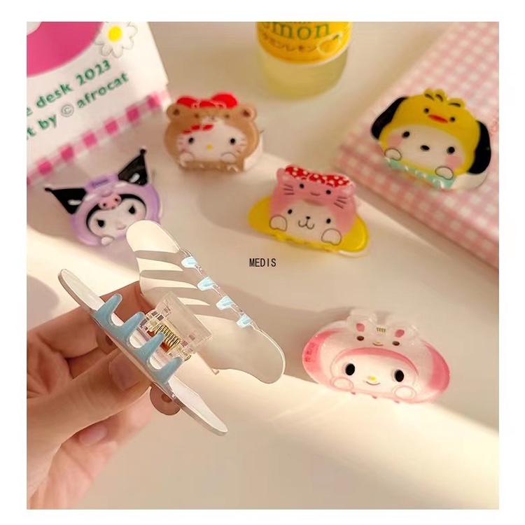 Sanrio กิ๊บติดผม ลายการ์ตูนสุนัขคุโรมิ น่ารัก สามมิติ ขนาดใหญ่ สําหรับผู้หญิง