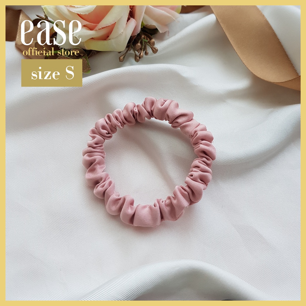 Satin Scrunchies - Best offer pack  4 ชิ้น คละสี ไซส์ได้ - Premium Satin ไม่กินผม ไม่ย้วย รัดแน่น (Warm tone/Pastel)