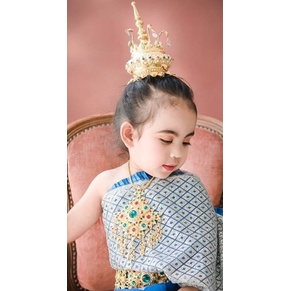 Setคู่  รัดเกล้า+จอนหู เครื่องประดับชุดไทย ราคาส่ง ประดับผม นางรำ