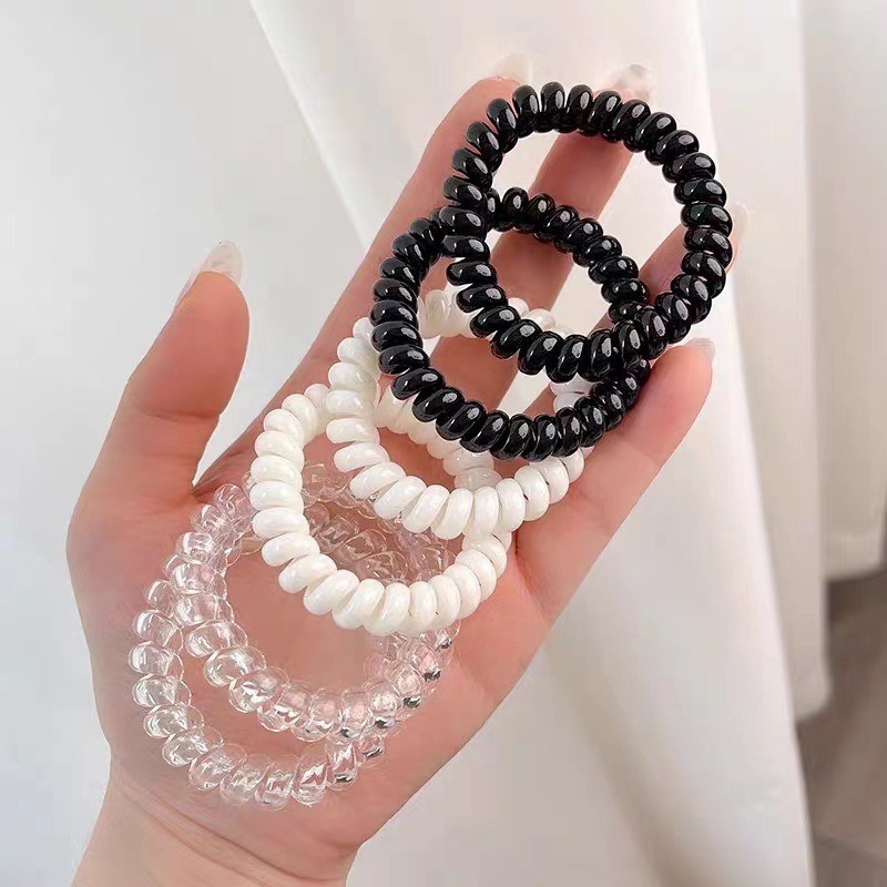 Sfse - ยางรัดผม แบบเกลียว ยืดหยุ่น ไม่ทิ้งร่องรอย สําหรับมัดผมหางม้า