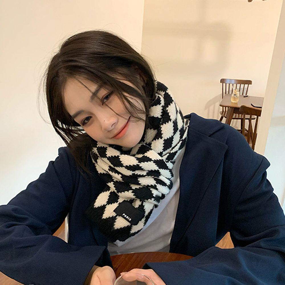 Shanlin ผ้าพันคอ ผ้าถัก หนานุ่ม อบอุ่น สไตล์ญี่ปุ่นวินเทจ สําหรับผู้หญิง