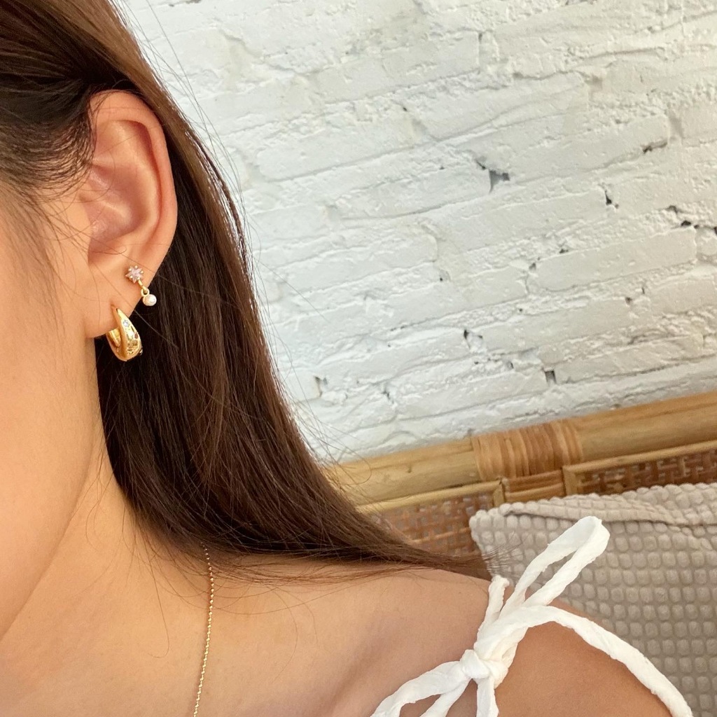 Shiny Star Set ต่างหูจิ๋วรูปดวงดาวแบบเซท 4 ชิ้น