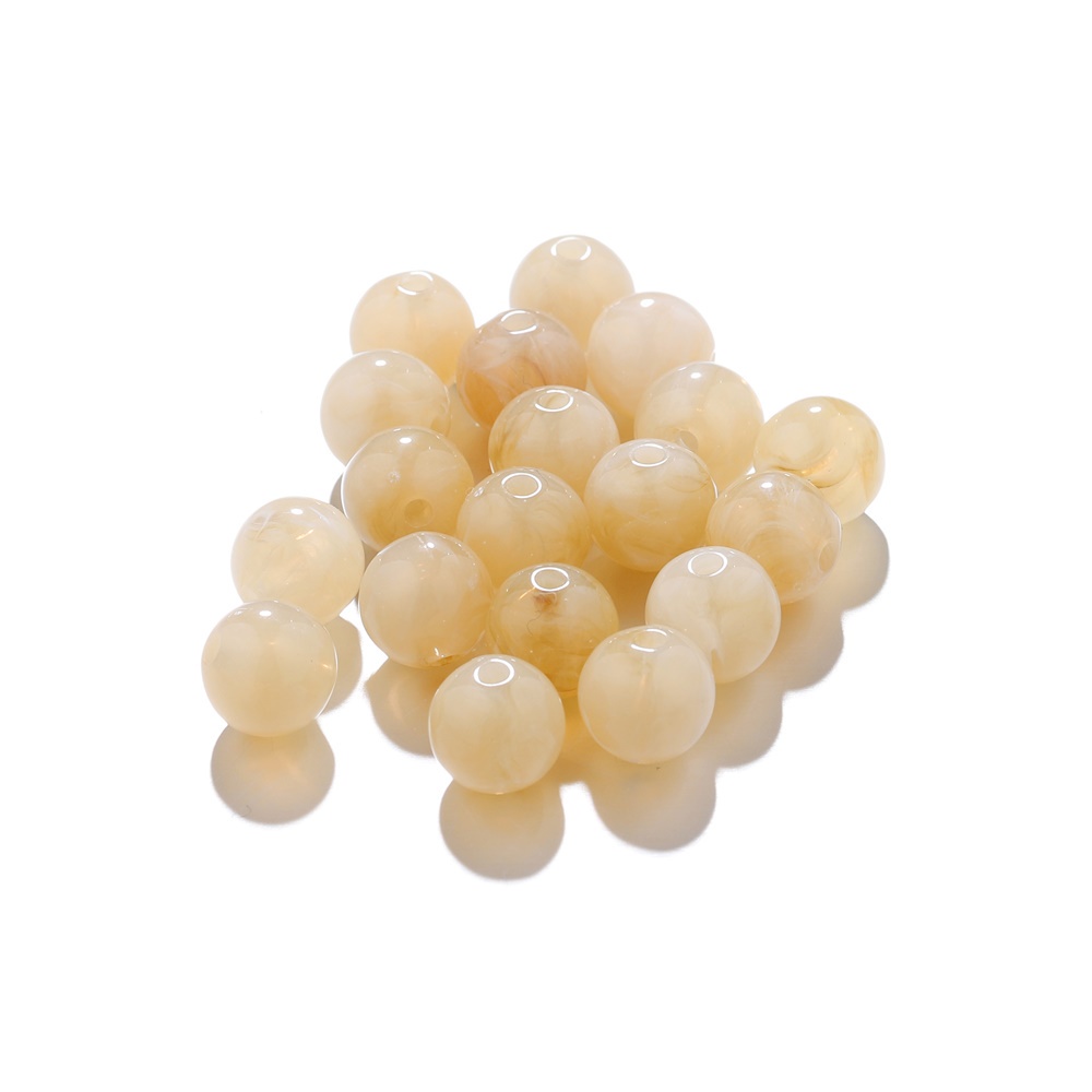 St. kunkka ลูกปัดหินเทียม อะคริลิค 6 มม. 34 สี สําหรับทําสร้อยคอ สร้อยข้อมือ DIY 50 ชิ้น