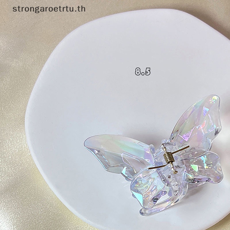 Strongaroetrtu กิ๊บติดผมหางม้า พลาสติกใส สไตล์เกาหลี สําหรับผู้หญิง