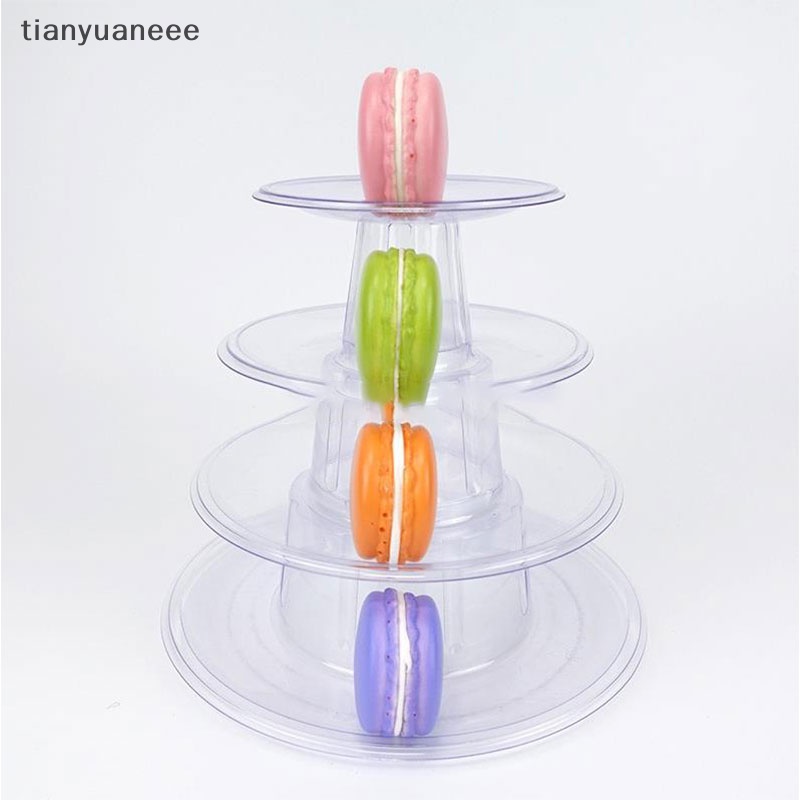 Tianyuaneee ชั้นวางคัพเค้ก และทาวเวอร์ วัสดุ PVC สีมาการอง