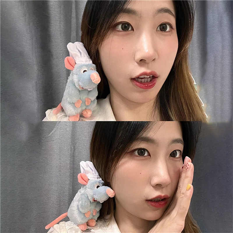 Tiktok Ratatouille ที่คาดศีรษะ รูปตุ๊กตา ผ้ากํามะหยี่ขนนิ่ม ปีกกว้าง เครื่องประดับ สําหรับล้างหน้า
