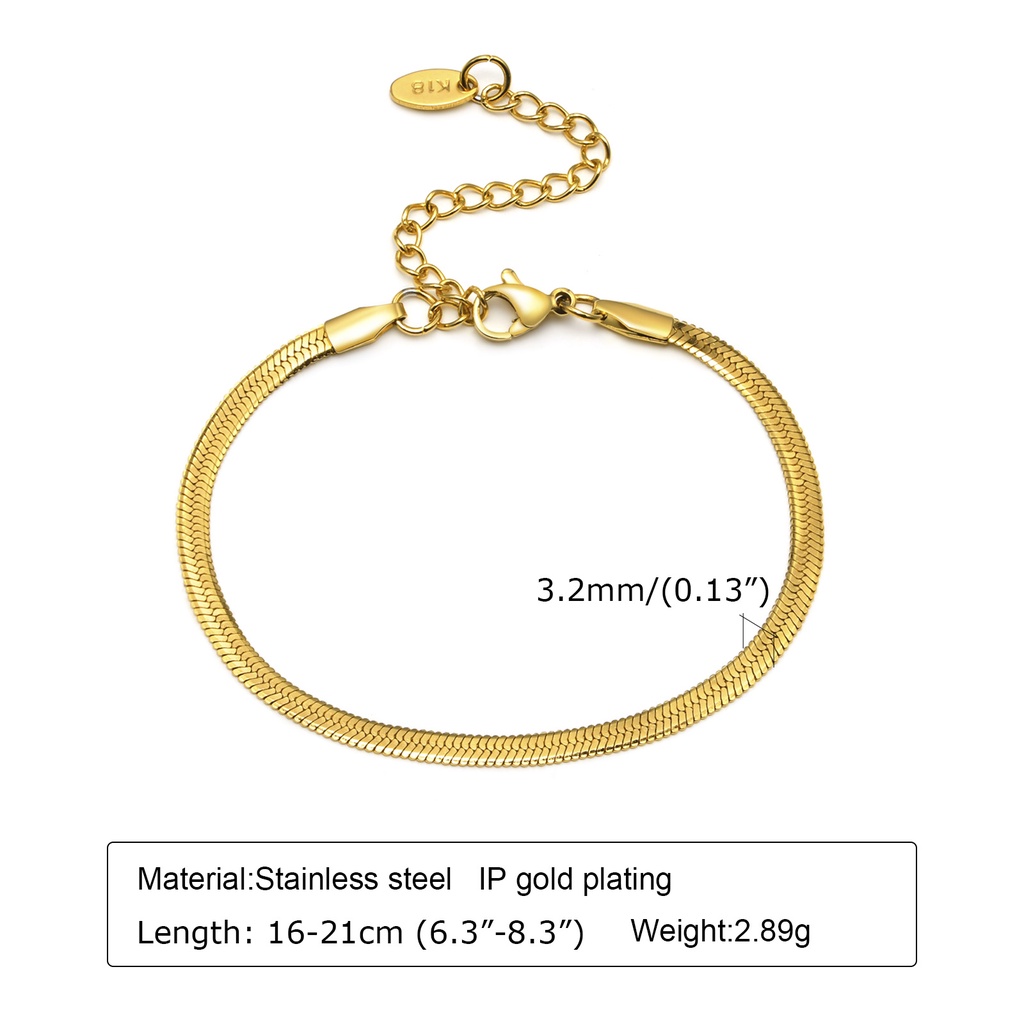 Vnox สร้อยข้อมือโซ่ ทอง 18K ใบไม้ ลิงค์มินิมอล สําหรับผู้หญิง เด็กผู้หญิง
