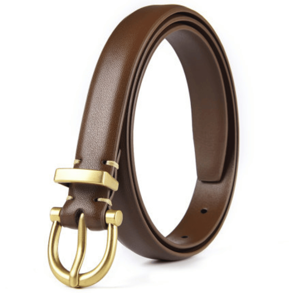 [W0090] เข็มขัดหนัง สายเล็ก มัลติฟังก์ชั่น สไตล์วินเทจ Belts เข็มขัดเกาหลี แฟชั่นสําหรับผู้หญิง