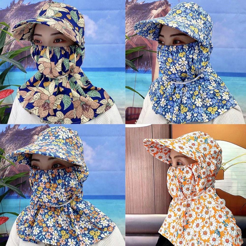 Witakey หมวกผู้หญิง กลางแจ้ง ใบหน้า และคอ ป้องกันรังสียูวี หมวกพักผ่อน