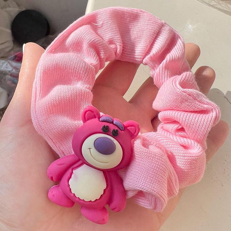 Yb3 Lotso ยางรัดผม ลายการ์ตูนหมี ดอกไม้น่ารัก เครื่องประดับ สําหรับเด็กผู้หญิง BY3