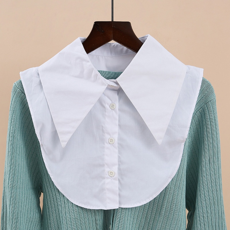Yml2 เสื้อเชิ้ตคอปกปลอม สีขาว ถอดออกได้ สําหรับผู้หญิง