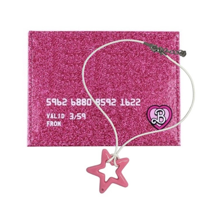 Zuo สร้อยคอโช้กเกอร์ จี้รูปดาวห้าแฉก Y2k สีชมพู สําหรับผู้หญิง