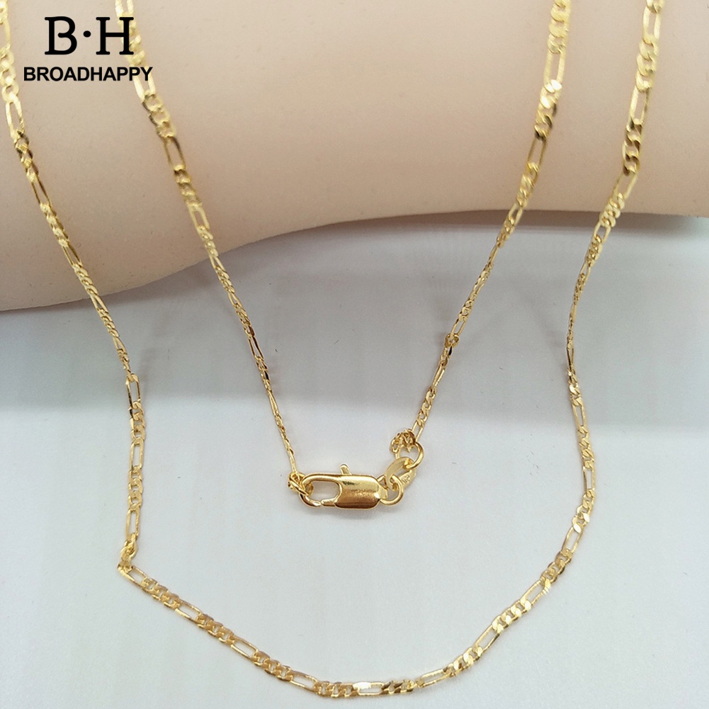 broadhappy  สร้อยคอโซ่ชุบทอง กว้าง 2 มม. สําหรับทําเครื่องประดับ DIY