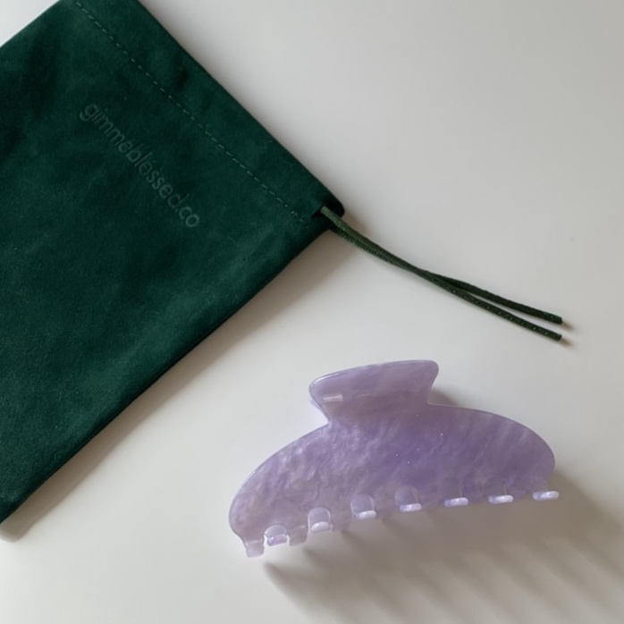 gimmeblessed.co—Soufflé (กิ๊ฟเปลี่ยนสีตามอุณหภูมิ) / hair claw with mini pouch