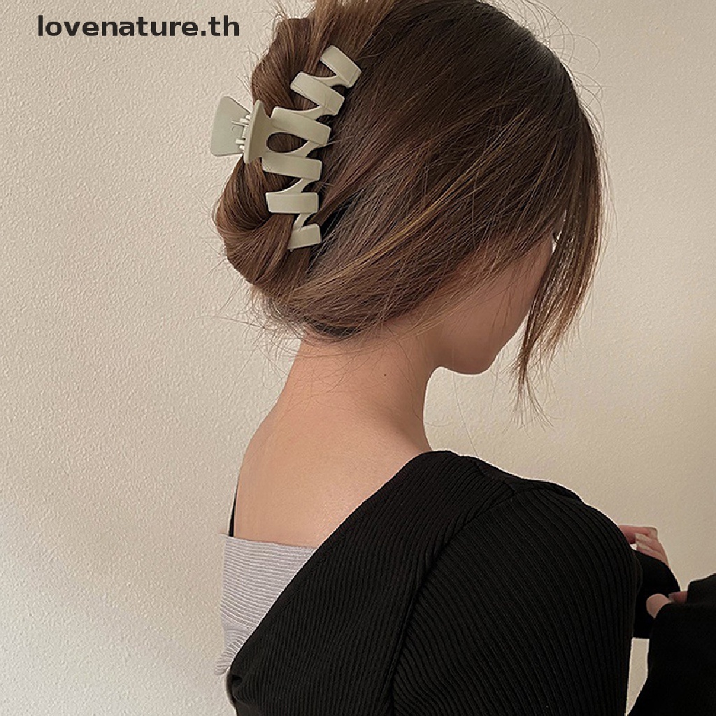 [lovenature] กิ๊บติดผม รูปคลื่น ขนาดใหญ่ สไตล์เกาหลี