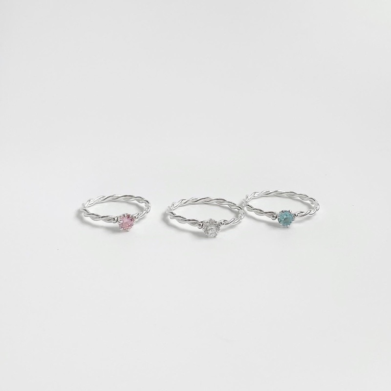 (myjew.k) แหวนเงินแท้ รุ่น ELLE RING