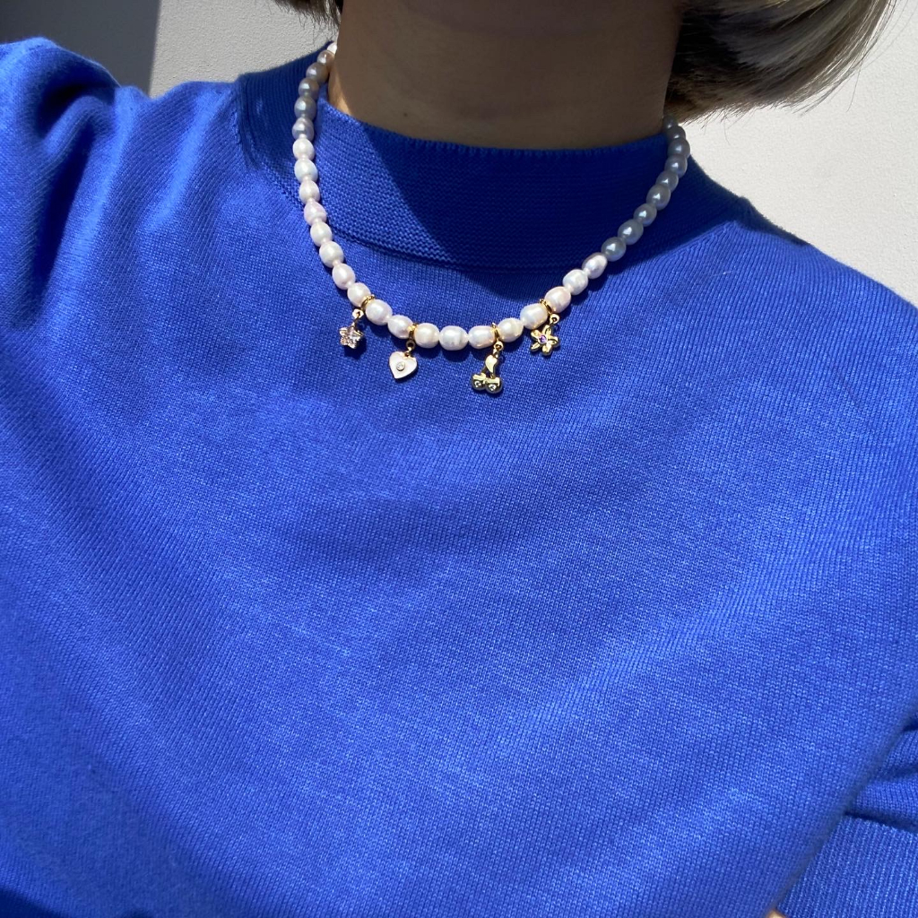 play.palette - S925 Chunky pearl necklace