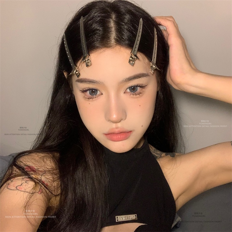 กิ๊บติดผม ด้านข้างยาว สุดเท่ เครื่องประดับ สําหรับเด็กผู้หญิง
