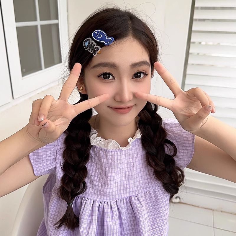 กิ๊บติดผม รูปก้างปลาน้อยน่ารัก ใหม่ เครื่องประดับผม สําหรับผู้หญิง