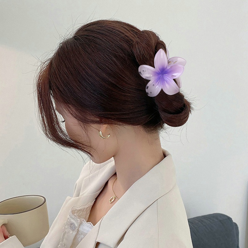กิ๊บติดผม รูปดอกไม้ ปลาฉลาม สไตล์เรโทร สําหรับผู้หญิง