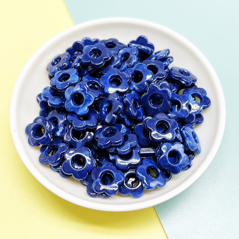 กิ๊บติดผม อะคริลิค ลายดอกไม้ห้ากลีบ แบบรูตรง แฮนด์เมด DIY 10 ชิ้น