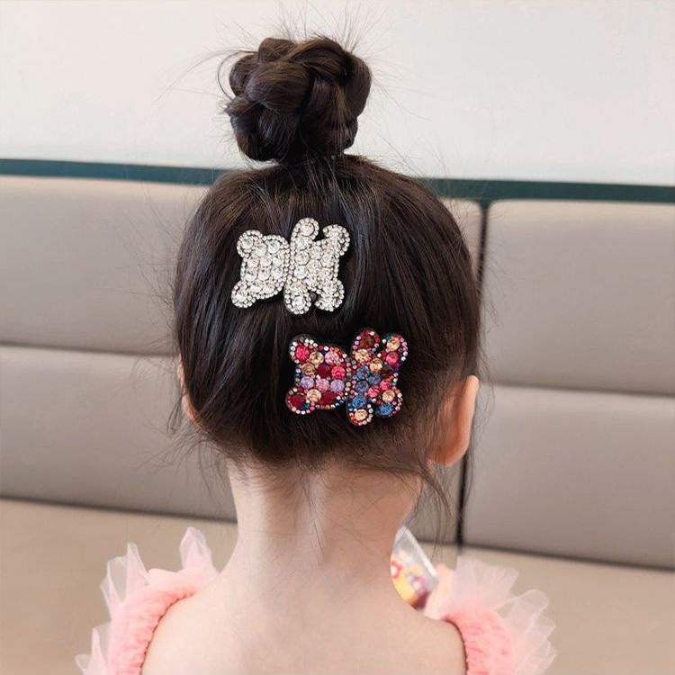 กิ๊บติดผมหน้าม้า รูปหงส์ หมี ประดับพลอยเทียม สไตล์หวานแหวว เครื่องประดับผมแฟชั่น