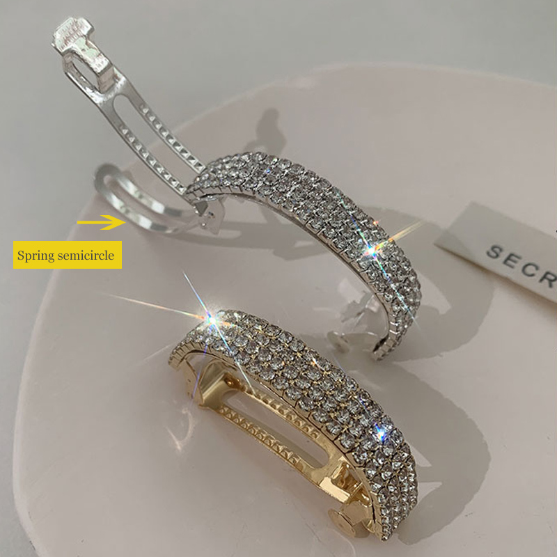 กิ๊บติดผมหางม้าประดับ Rhinestone