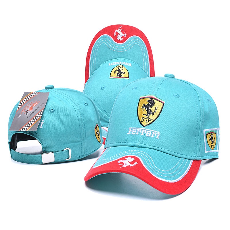 ขายส่ง หมวกแก๊ป ปักลาย Bens F1 Ferrari 3D สําหรับแข่งรถ เล่นกีฬา กลางแจ้ง
