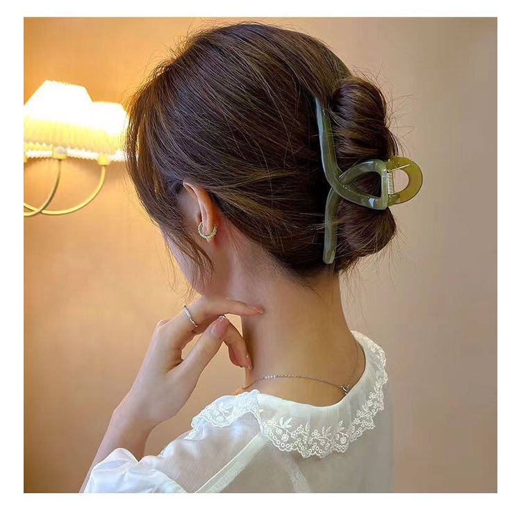 คลิปหนีบผมขนาดใหญ่สไตล์เกาหลี  กิ๊บหนีบผม สไตล์มินิมอล ราคาถูก