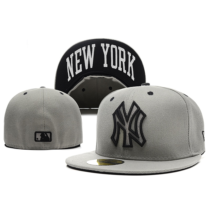 คุณภาพดี MLB NE นิวยอร์ก NY Yankees ผู้ชาย ผู้หญิง แฟชั่น SnapBack หมวก Snap ปิดด้านหลัง เต็มรูปแบบ พอดี หมวก