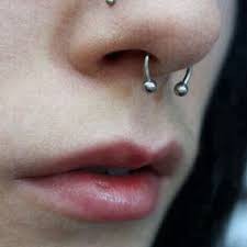จิวจมูกแม่เหล็ก จิวจมูกหลอก จิวจมูกเกือกม้า JN155