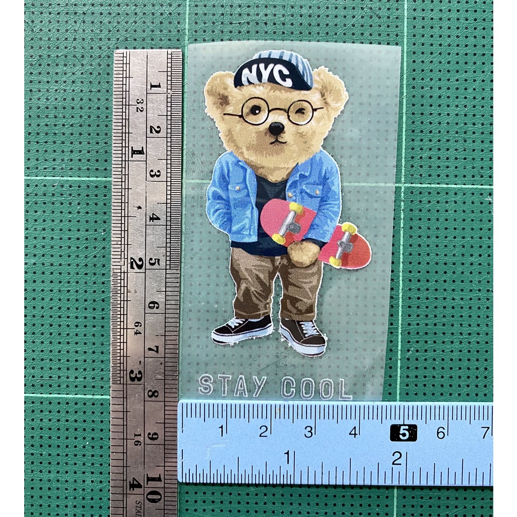 ตัวรีดการ์ตูนสุดฮิต   Polo bear 2    รีดง่าย ตัวรีดติดเสื้อ สติกเกอร์รีดติดเสื้อ