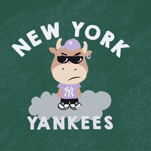 ตัวรีดติดเสื้อ MLB C ลายเท่ห์ๆ ลาย NY เสื้อแผ่นฟิล์มรีดร้อน