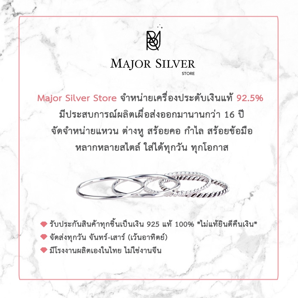 ต่างหูนก12มิล / ต่างหูเงินแท้ 92.5% สไตล์เรียบๆ สําหรับผู้หญิง ต่างหูเงินแท้ 100 Major Silve  :  E-Dr-FoidBd-12