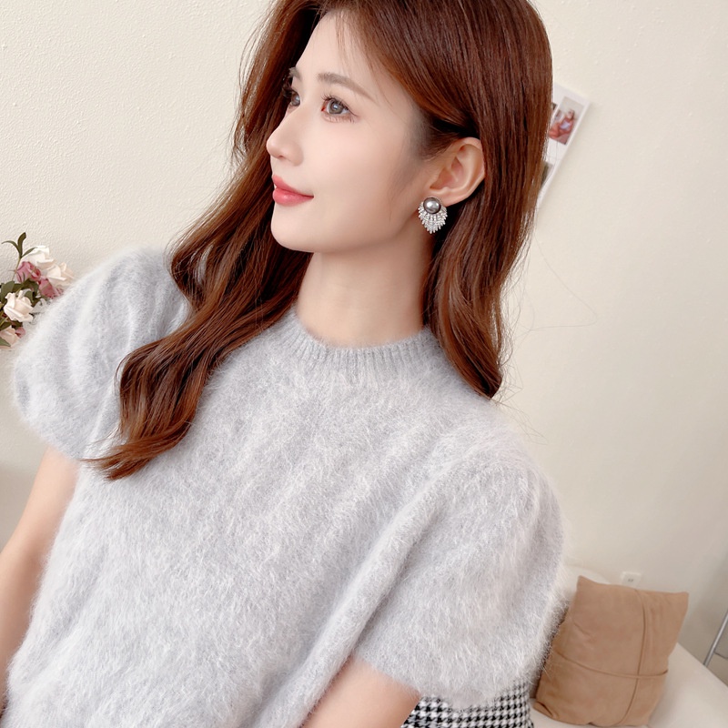 ต่างหูแฟชั่น ประดับมุก พลอยเทียม หรูหรา สไตล์เรโทร